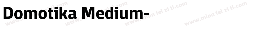 Domotika Medium字体转换